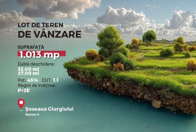 Teren intravilan 1013 mp cu dubla deschidere str. Tiparnitei, Sector 5 - 1