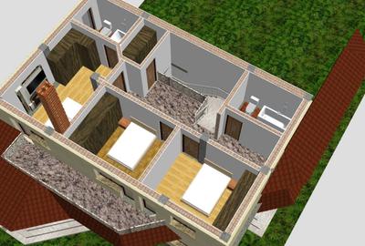 Veterani , casa construita din caramida - 3