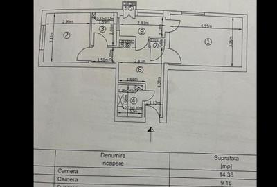 Apartament cu 2 camere decomandat în Gorjului