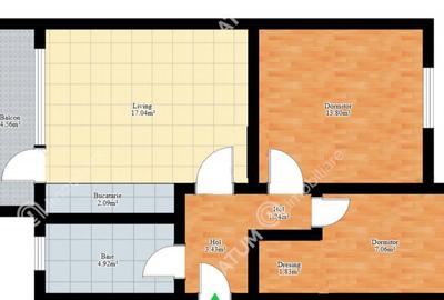 Apartament cu 3 camere decomandat, mobilat în Gușterița - 9