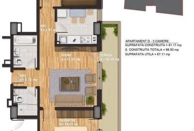 Apartament 3 camere Lacul Morii, parcare subterana - 16