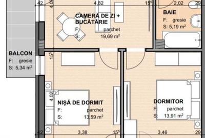 Apartament cu 2 dormitoare, ansamblu rezidential Apahida cu CF! Apartament cu 2 dormitoare, ansamblu rezidential Apahida cu CF! - 8