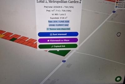 Teren Comercial în Ansamblul M. GARDEN – Investiție Ideală pentru Dezvoltare