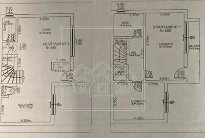 Casa de vanzare cu 3 camere, 2 bai, curte proprie - teren 100 mp - 2
