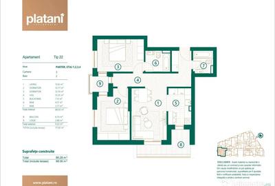 Apartament cu 3 camere decomandat în Central - 3
