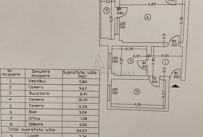 Apartament cu 3 camere semidecomandat, mobilat în Militari - 2