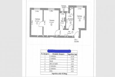 Apartament cu 3 camere semidecomandat, mobilat în Vasile Aaron