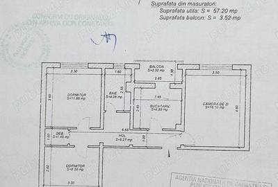 Casa de cultura-apartament 3 camere decomandat cu gaze - 15