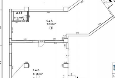 Spațiu comercial, de 121 mp, în Central