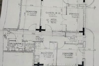 4 camere- 102 mp-bloc 1990-Etaj intermediar inferior - 1