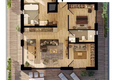 Apartamente de 3 camere + terase mari, finisaje de lux, Ultracentral - 5