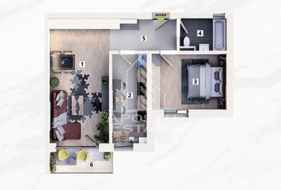 2 camere, bucatarie inchisa, parcare inclusa, lift, Mehala - 19