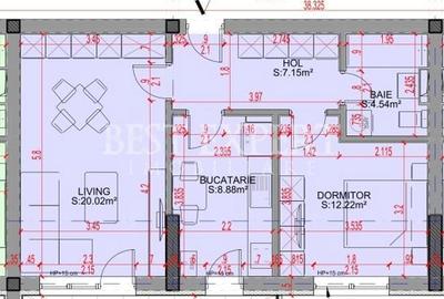 Apartament cu 2 camere în Titan - 1