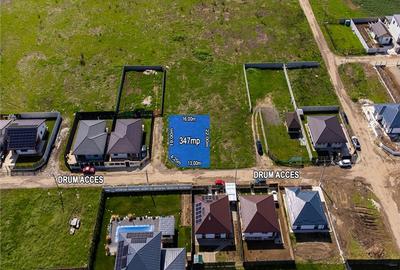 Berceni, Sf. Ana, teren intravilan 347 mp, STB 3 min, deschidere 17 m - 3