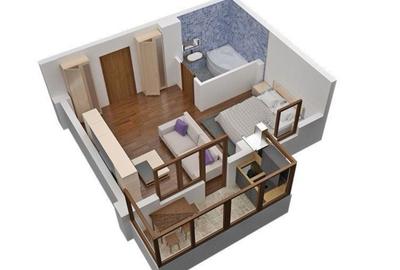 Apartament mobilat-Militari Residence-Comision 0% - 5