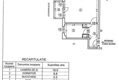 Apartament cu 2 camere semidecomandat în 9 Mai - 9