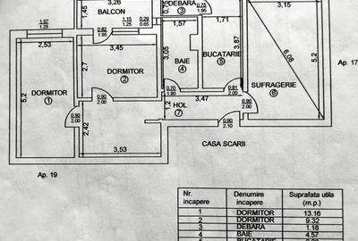 Apartament cu 3 camere decomandat în Central - 1