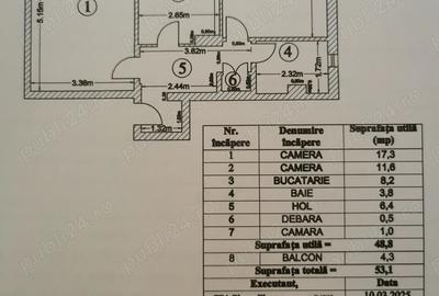 Apartament cu 2 camere decomandat în Central - 1