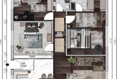 Casă individuală cu 4 camere cu Canalizare în Bogdan Vodă - 13