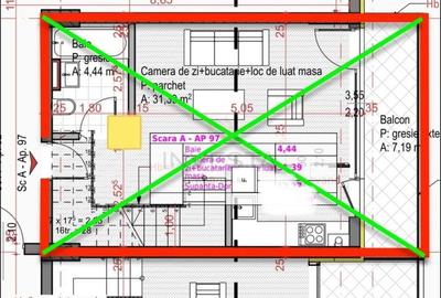 Penthouse cu 2 camere semidecomandat în Sopor - 2