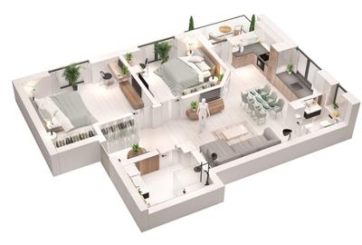 Westside Residence Otopeni, apartament 3 camere, 2 bai, et.1 - 5