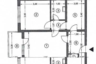Apartament cu 2 camere semidecomandat în Cantacuzino - 7