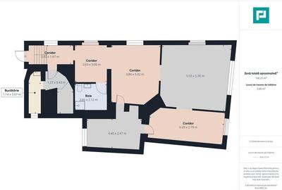 Apartament cu 3 camere semidecomandat în Central