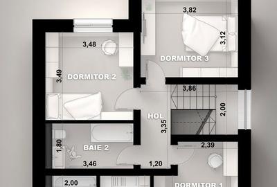 Casă cu 4 camere cu Teren 650 Mp în Bod