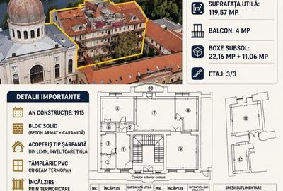 Apartament cu 3 camere în Orașul Nou