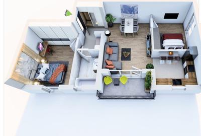 Apartament cu 3 camere decomandat în Sânpetru