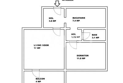 Apartament de vanzare 2 camere decomandate balcon Rahovei - 5