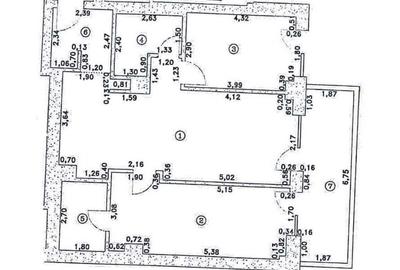 Apartament cu 3 camere, mobilat în Central