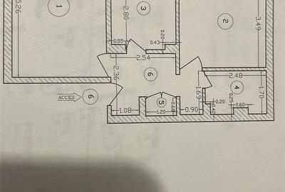 Apartament cu 2 camere decomandat în Poarta 6 - 9