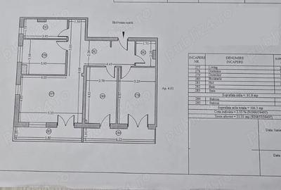 Apartament cu 4 camere decomandat, mobilat în Central