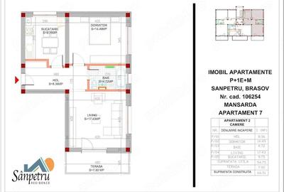 Apartament cu 2 camere decomandat în Sânpetru - 5