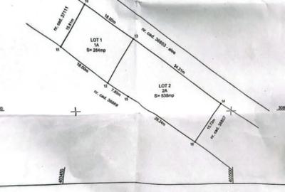 Teren de 284 mp, în Central