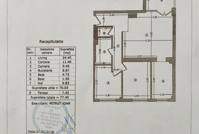 Apartament cu 3 camere decomandat în Floreasca