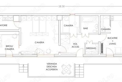 Casă cu Teren 350 Mp în Central - 1