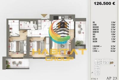 Pallady -3 camere, aproape de parc și centre comerciale - 3