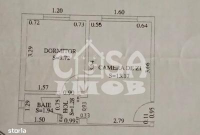 Apartament cu 2 camere semidecomandat în Micro 8 - 8