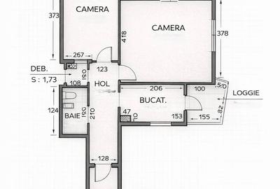Apartament cu 2 camere decomandat în Mănăștur