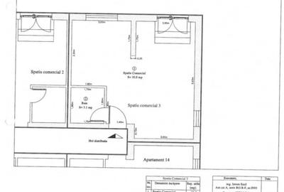 2 spatii comerciale de 25.3, si 33.9mp,  bloc nou,  TINERETULUI - CHIAJNA - 7