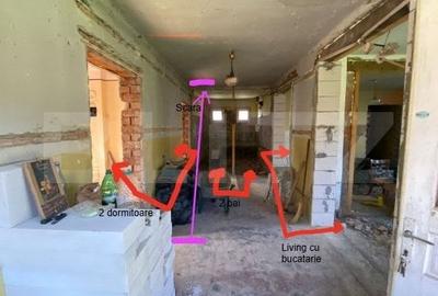 Casa de vacanta in curs de modernizare in Belis, 5 camere, 800mp teren drept - 4