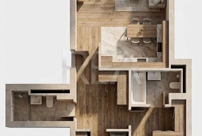 Apartament cu 3 camere decomandat în Ferdinand