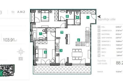 Vânzare, apartament, 3 camere, zona Sisești, București - 10