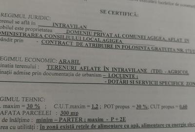Teren Construcții intravilan de 300 mp, în Agigea - 2