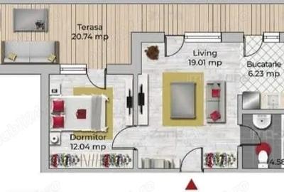 Apartament cu 2 camere în Militari - 1