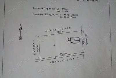 Teren de 2800 mp, în Central