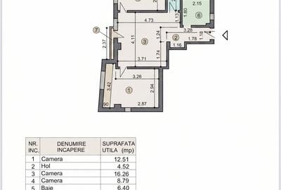 Apartament cu 3 camere în Dămăroaia - 6