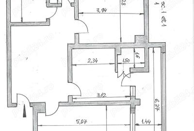 Apartament cu 3 camere decomandat în Mazepa 1